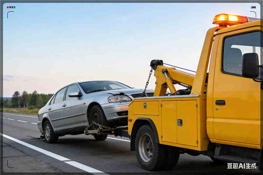 桥东区拖车救援电话【案例】
